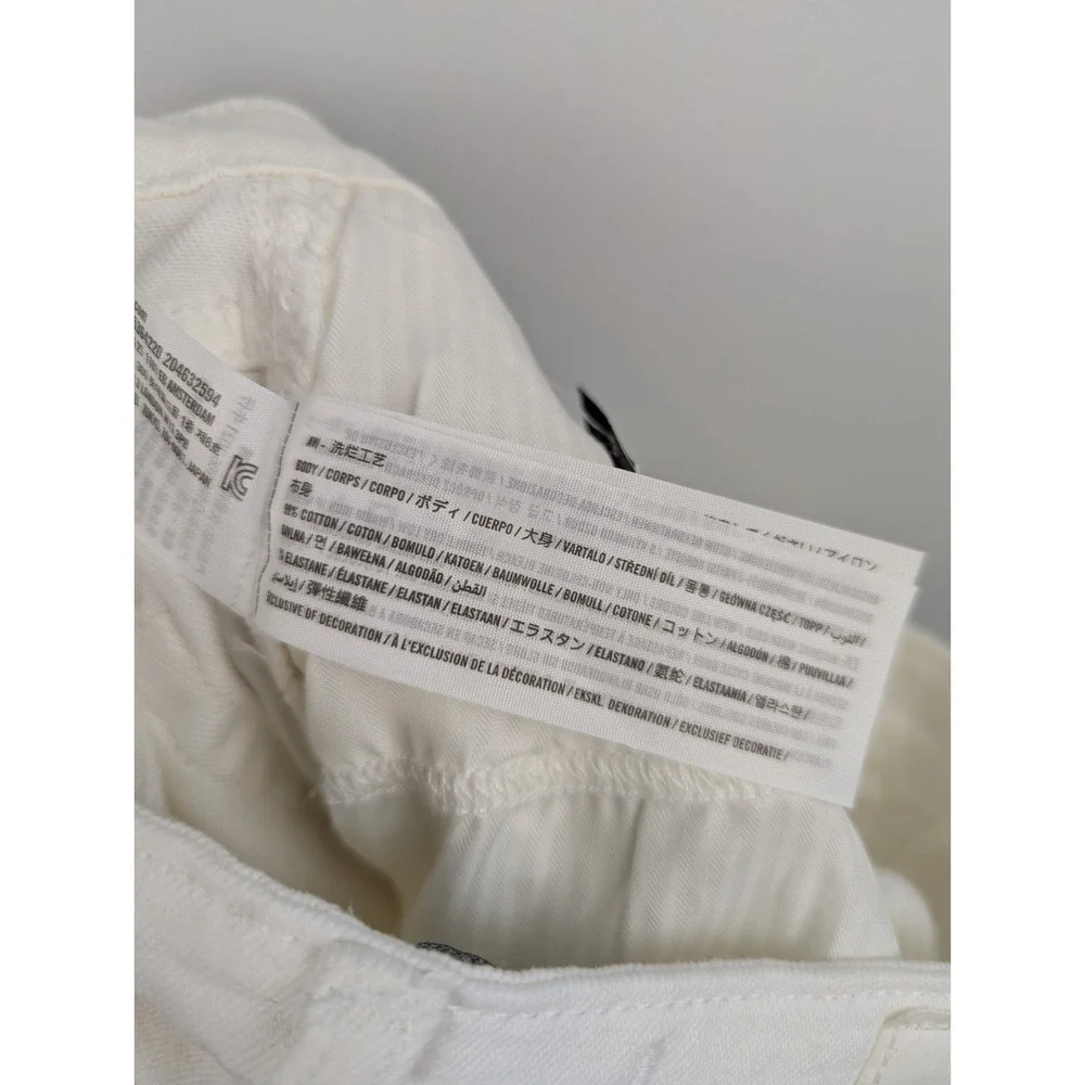 Hollister Women's Ultra High Rise Mom Jeans 4S White Vintage Stretch Denim W27S‎